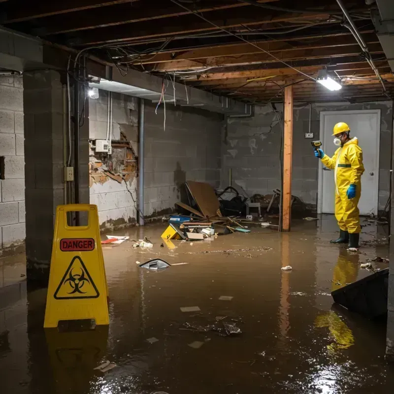 Flooded Basement Electrical Hazard in Lynbrook, NY Property